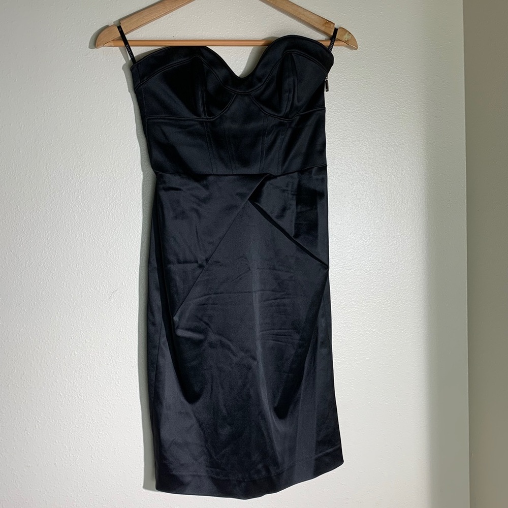 Bebe little black strapless Dress Size Small